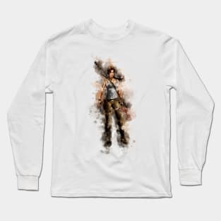 Tomb Raider - Lara *watercolor* Long Sleeve T-Shirt